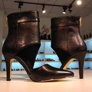 Fashion Leather High-heeled Shoes Ss05122sh