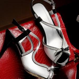 Fashion Leather High Heels Ss05123sh