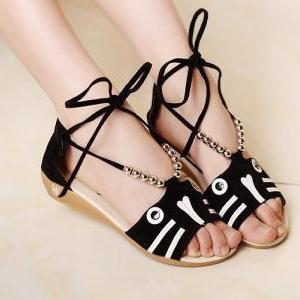 Casual Summer Student Beaded Sandals Ss05152sh