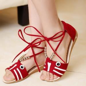 Casual Summer Student Beaded Sandals Ss05152sh