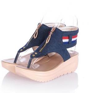 Summer Denim Sandals Casual Sandals Ss05214sh