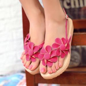 Summer Floral Slingback Sandals