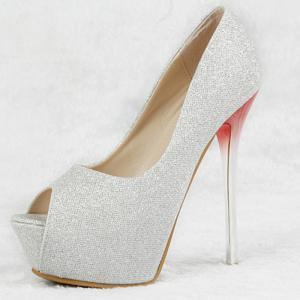 14cm Black High-heeled Shoes Sc728da