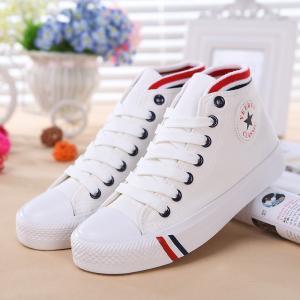 High-top Lace-up Canvas Shoes Ca922bd