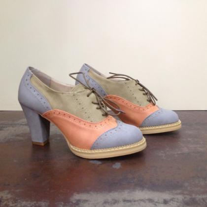 Oxford Spell Color High Heels 3814wr