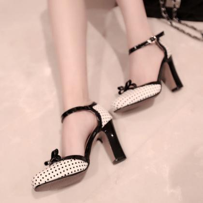 Black And White High Heels 3157bv