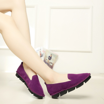 Sexy Pure Color Thick Flat Shoes 6102922