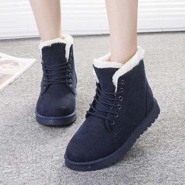 Fashion Flat Round Snow Boots Cotton Boots 3610971