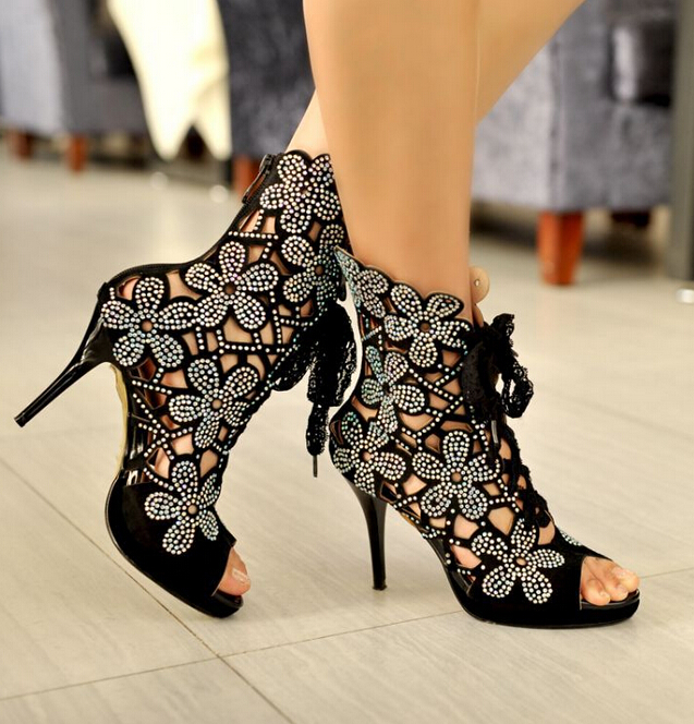 Summer Fashion Leather High-heeled Sandals Cc05271sh